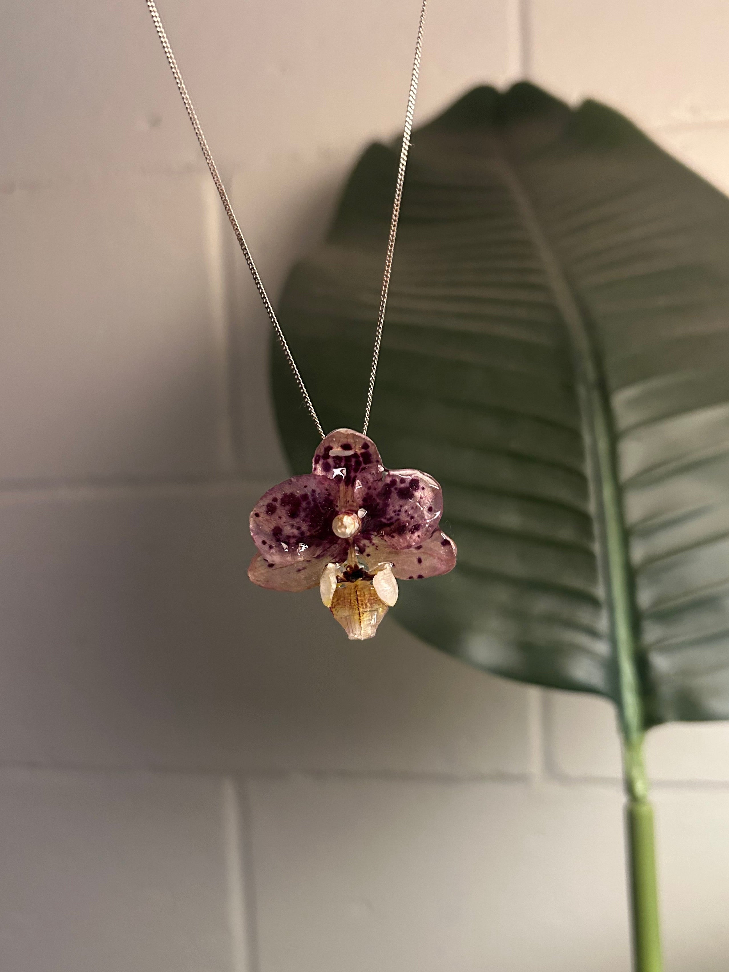 Baby Orchid Necklace