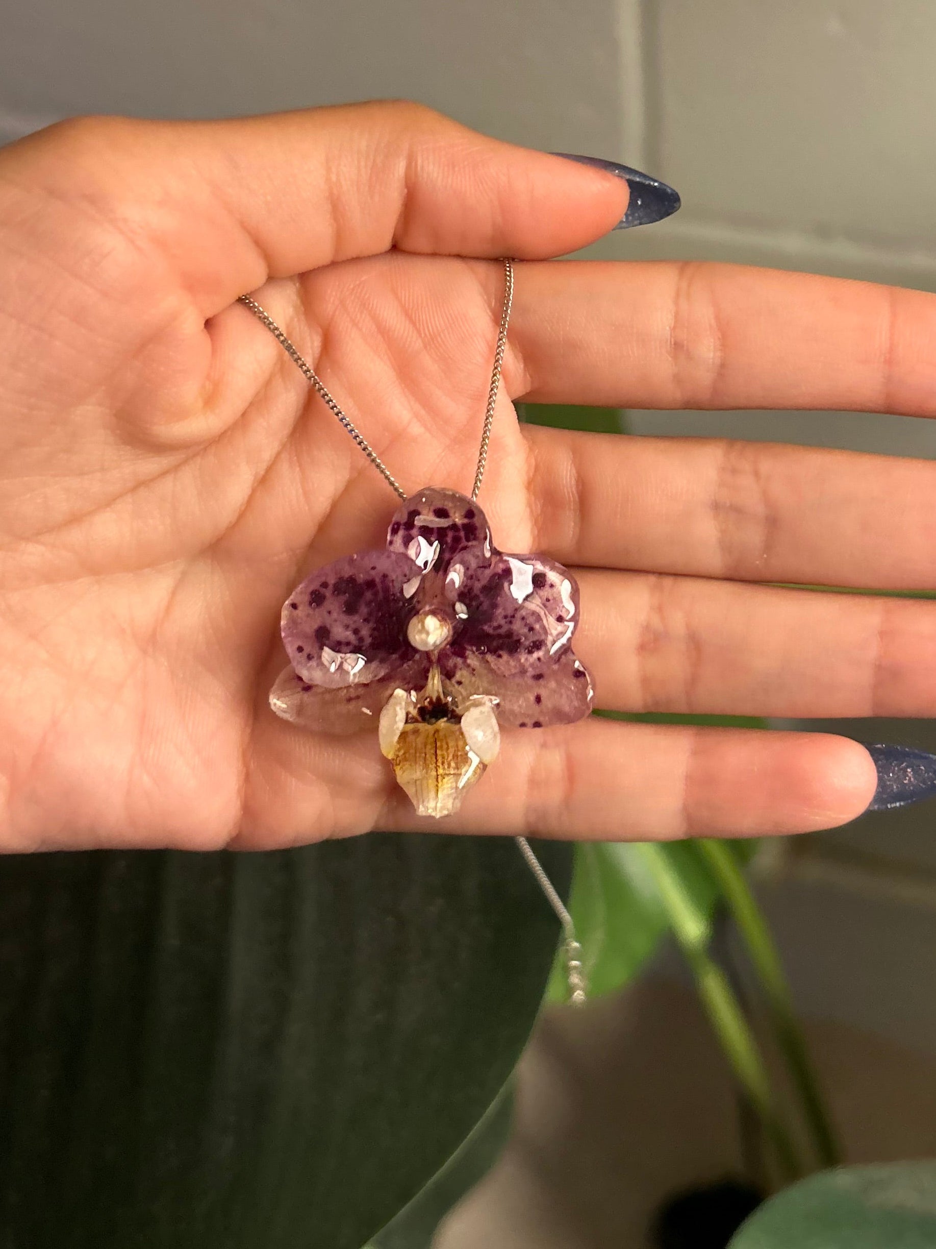 Baby Orchid Necklace